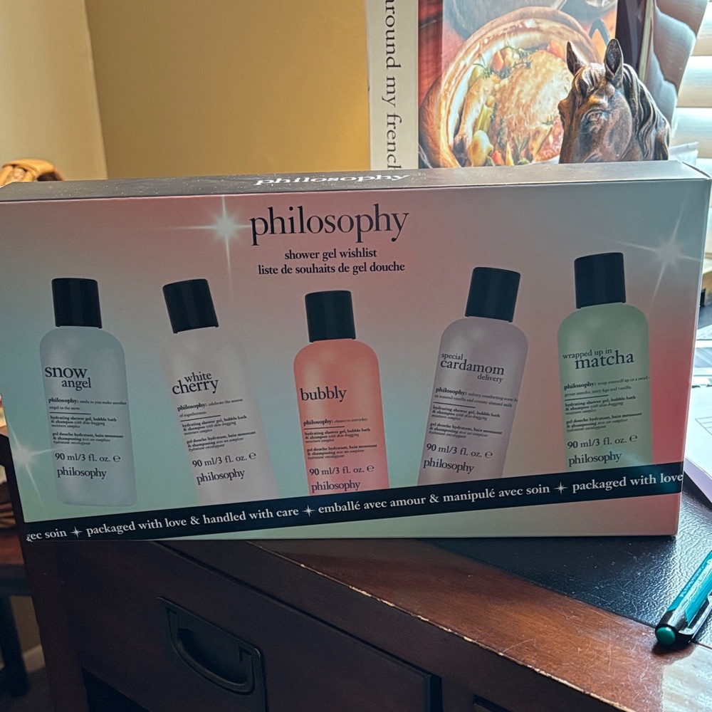Philosophy Shower Gel Wishlist Set with Colorful Bottles